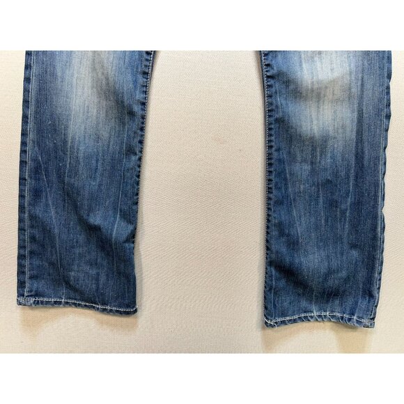 Buffalo David Bitton King Men's Slim Boot Jeans Stretch Size 32x30 Blue Denim - Picture 6 of 12